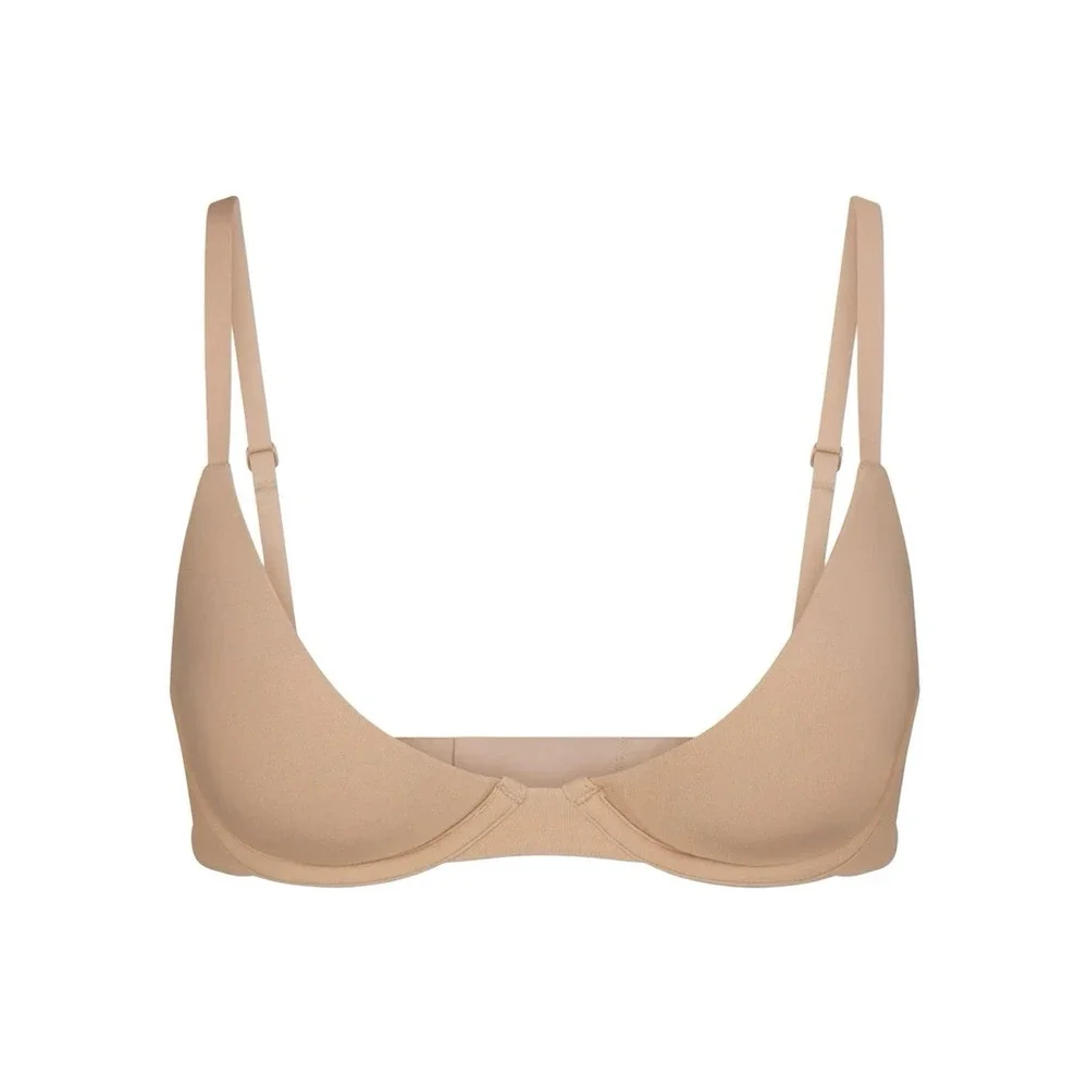 Skims Fits Everybody Scoop Plunge Bra - Clay - NWOT - 34DD